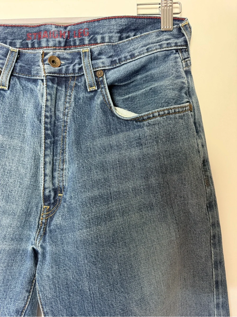 J. Crew Straight-Leg Jeans in Washed Blue 30W-30L